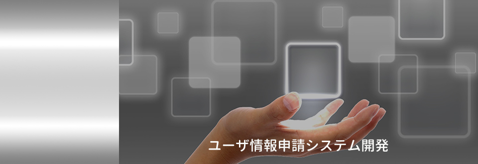ユーザ情報申請システム開発イメージ